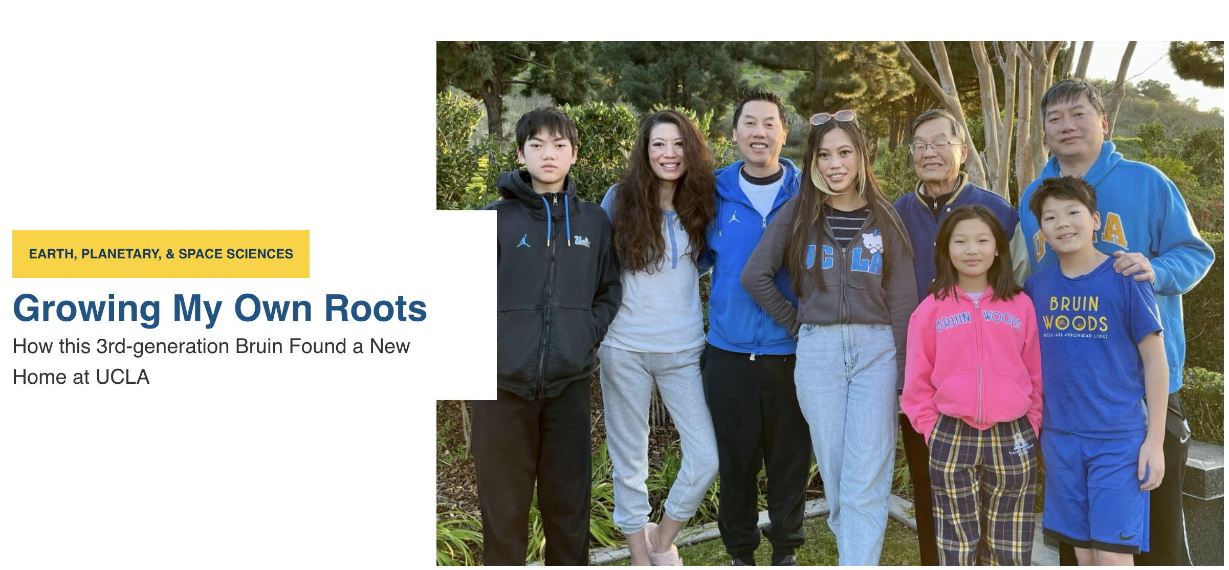 Three generations of Bruins - my grandfather, my father, and me.